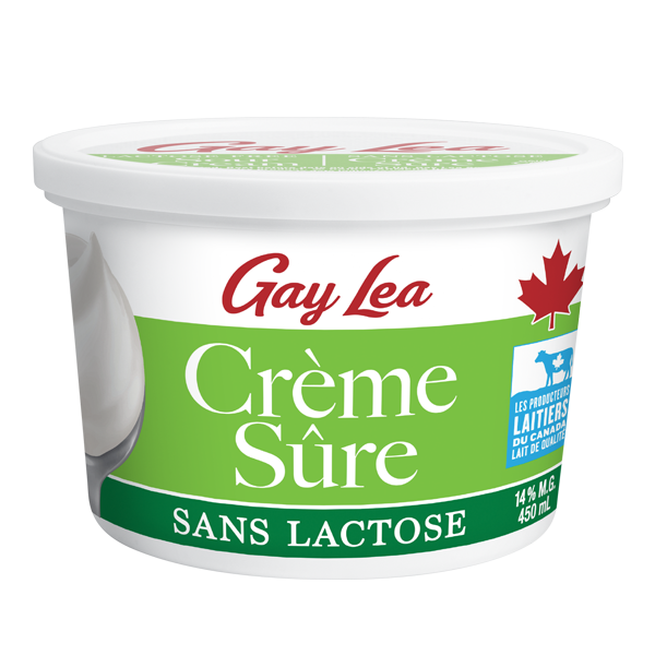 Photo of - GAY LEA - Crème Sure - Sans Lactose à 14% M.G.