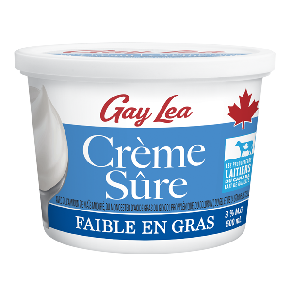 Photo of - GAY LEA - Crème sure - Faible en matières grasses