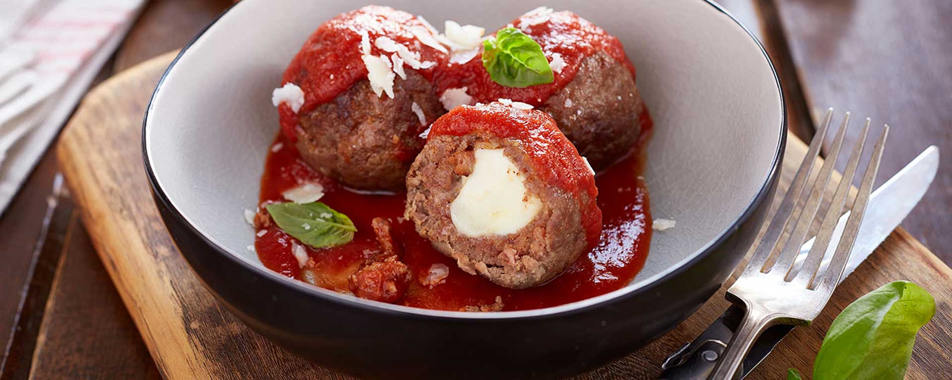 Boulettes De Viande Farcies Aux Bocconcinis Gay Lea