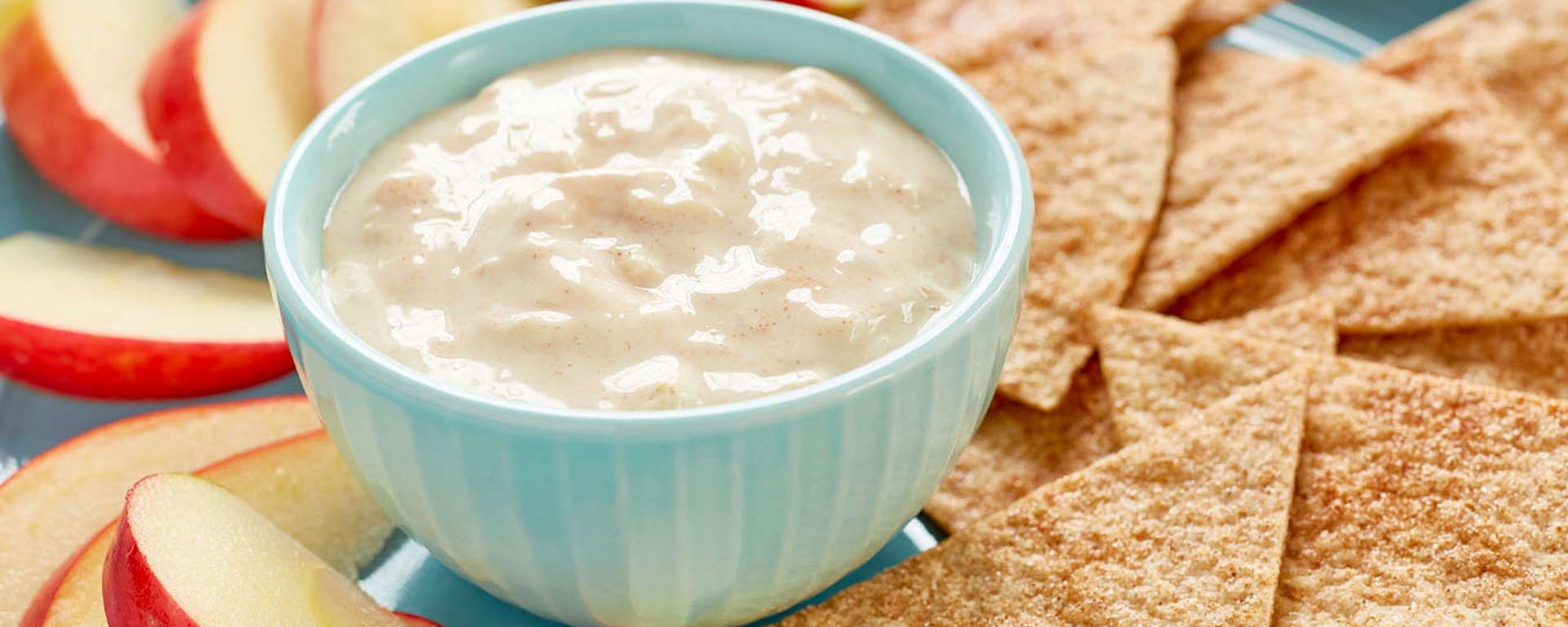 Photo of - Caramel Apple Dip with Spice Tortilla Chips