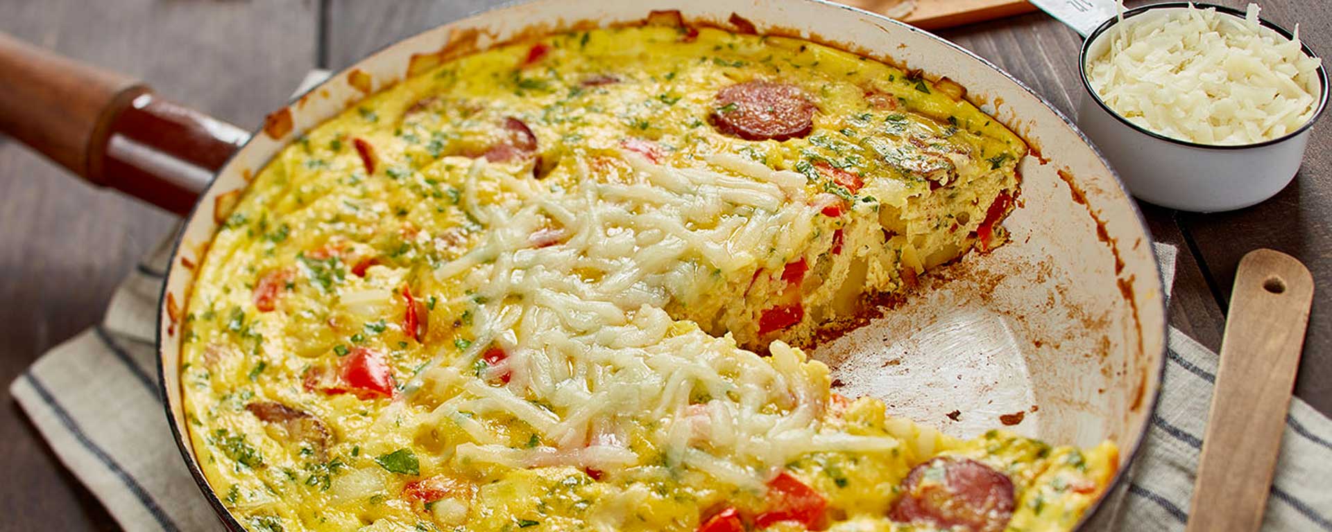 Photo of - Chorizo and Red Pepper Frittata