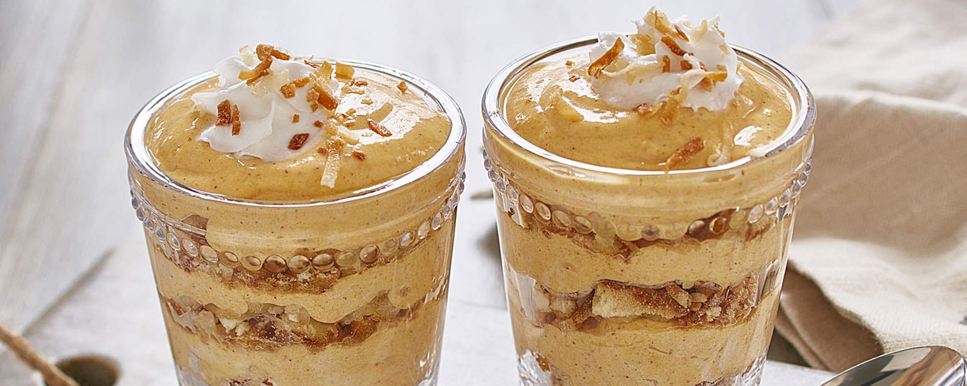 Photo of - Coconut Pumpkin Spice Mini Trifles
