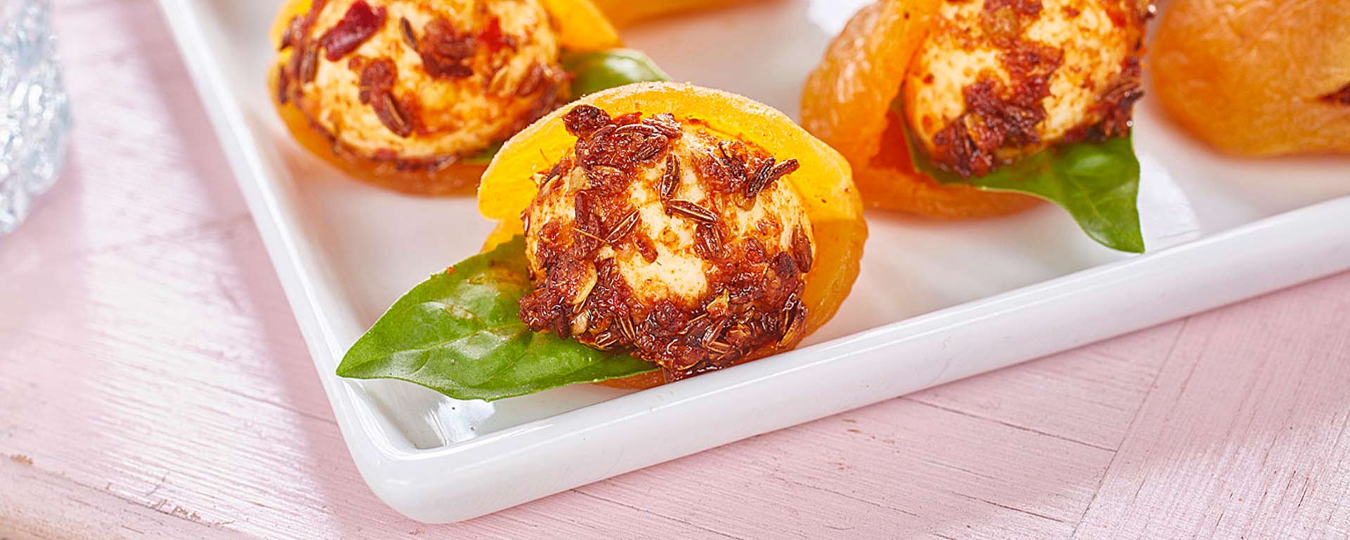 Photo of - Harissa Spiced Cherry Bocconcini Bites