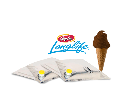 Photo of - Mélange pour crème glacée molle au chocolat