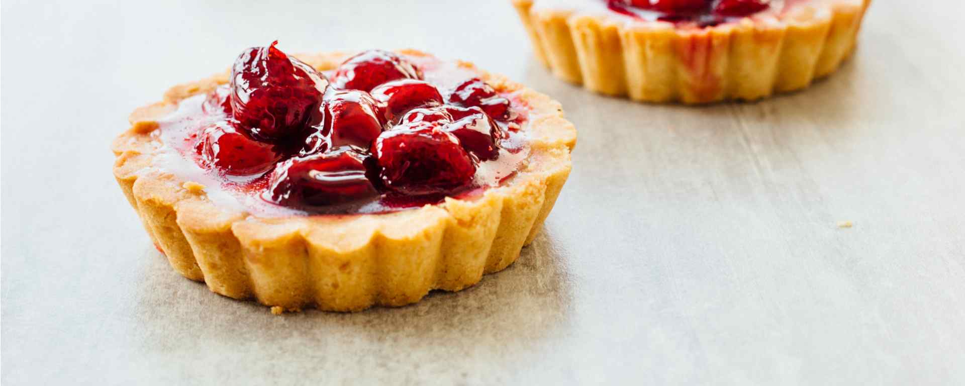 Photo of - Apple Cranberry Custard Vanilla Cream Tart