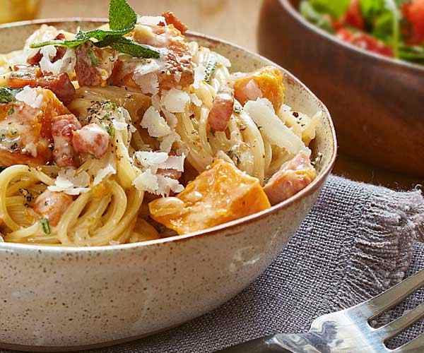 Photo of - Smokey Bacon, Squash and Sage Pasta