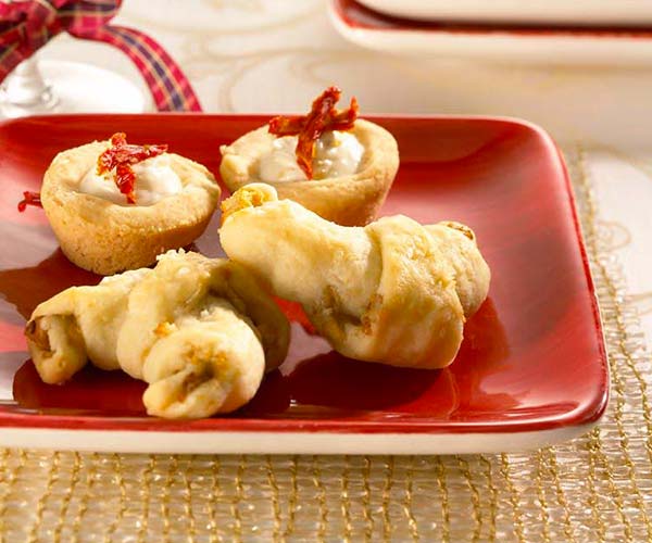 Photo of - Blue Cheese and Pear Crescents