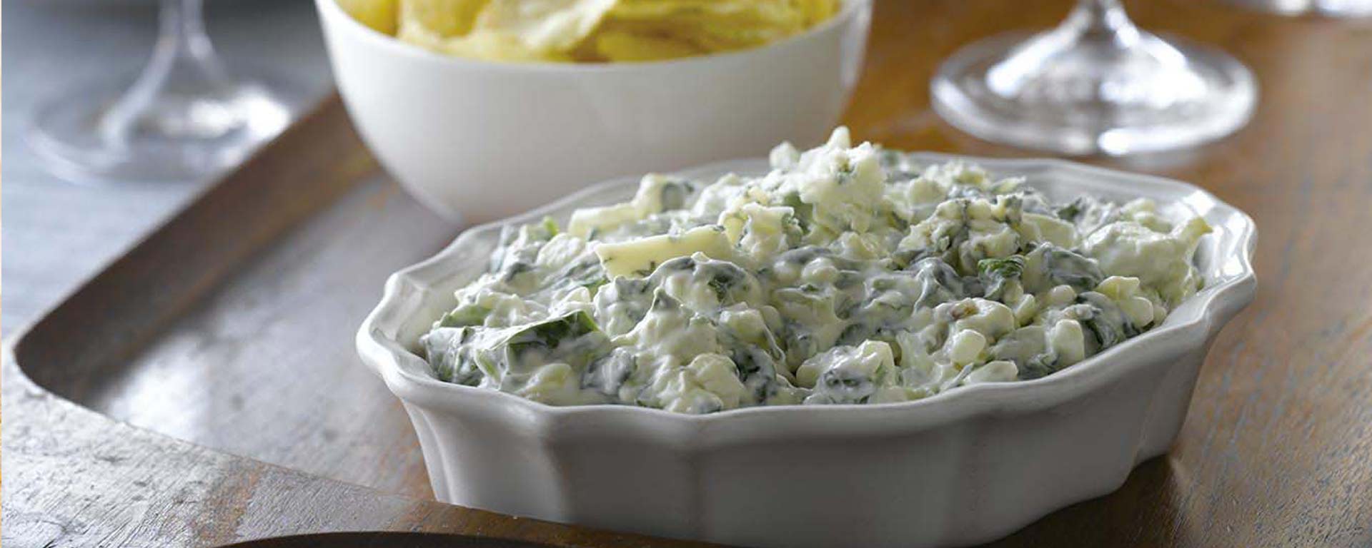 Photo of - Canadian Blue Cheese and Spinach Dip