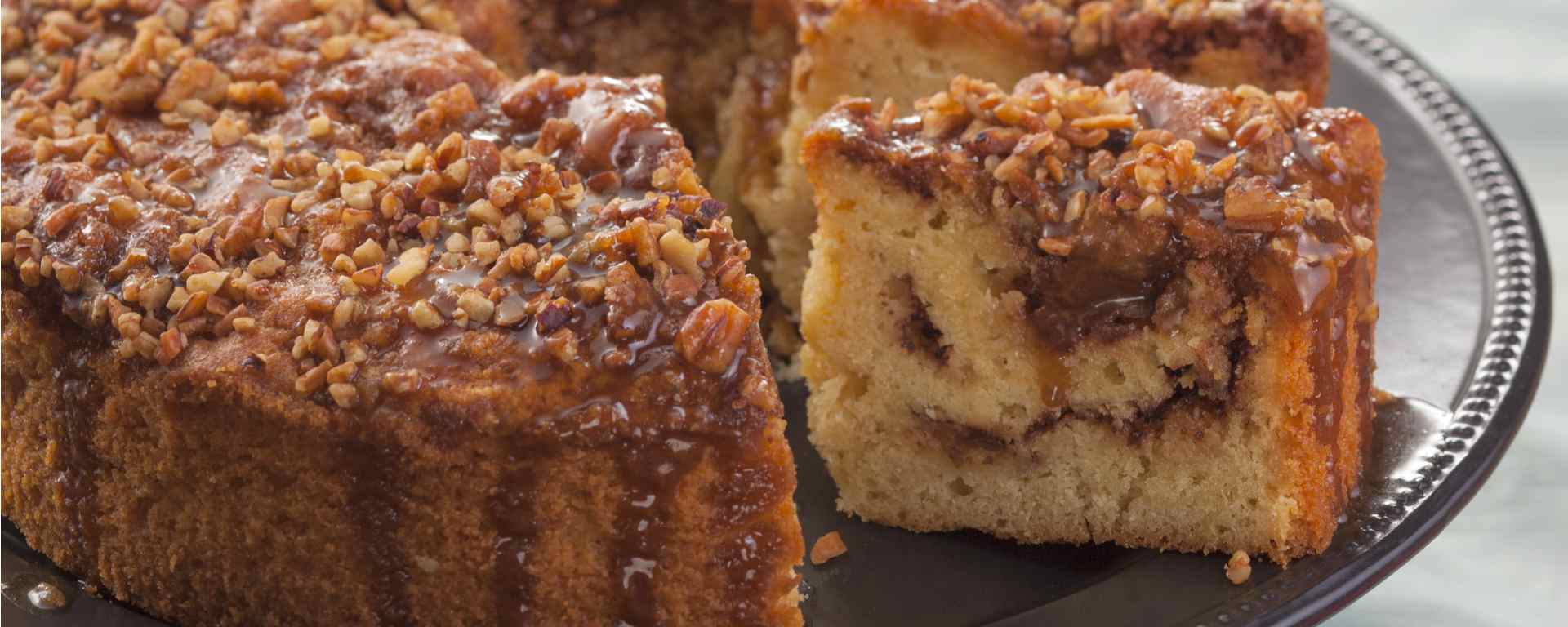Photo of - 1960's Classic Coffee Cake with Pecans and Cinnamon