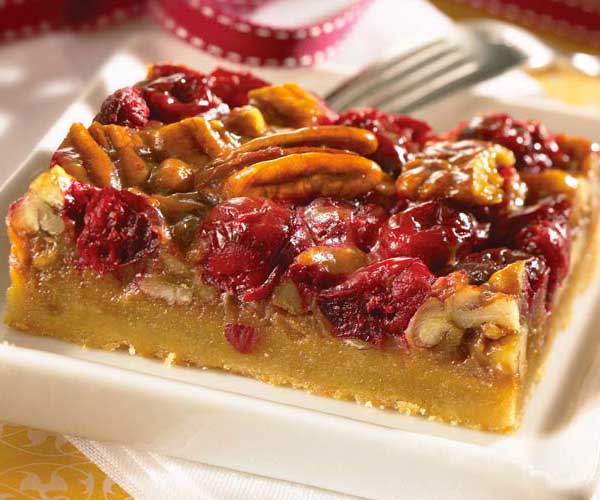 Photo of - Cranberry Caramel Shortbread