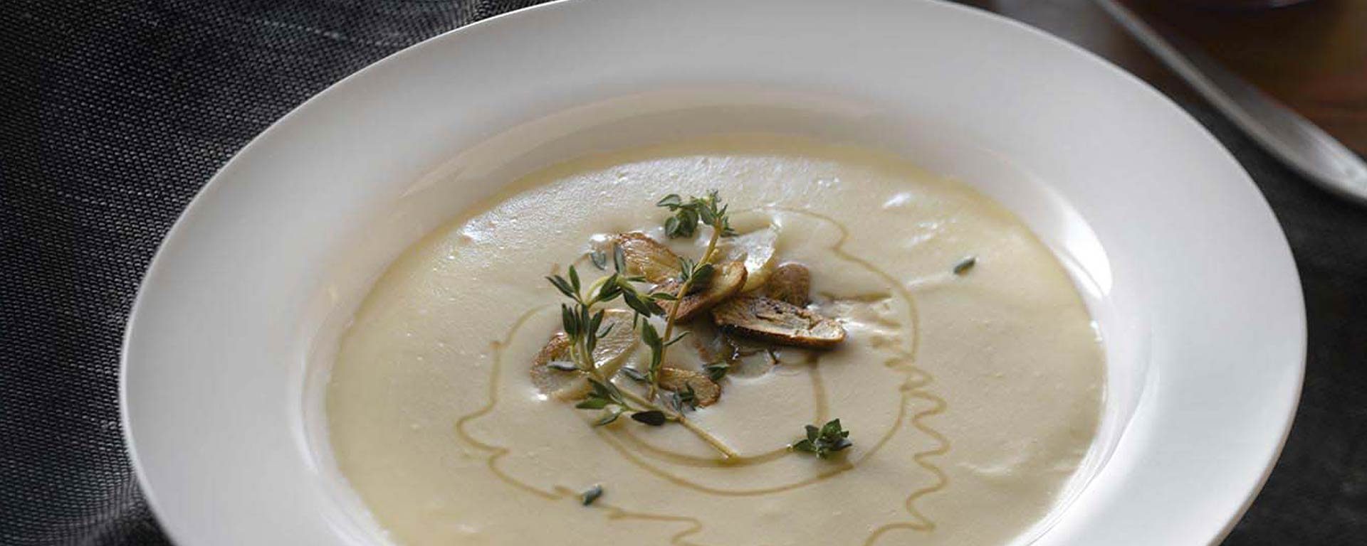 Photo of - Creamy Roasted Garlic Soup