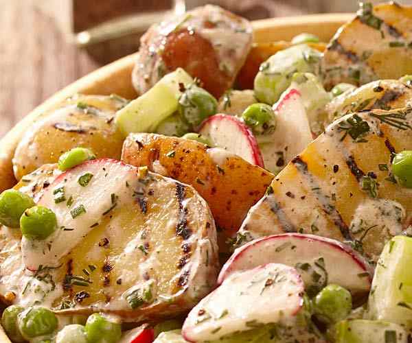 Photo of - Creamy Herb Grilled Potato Salad