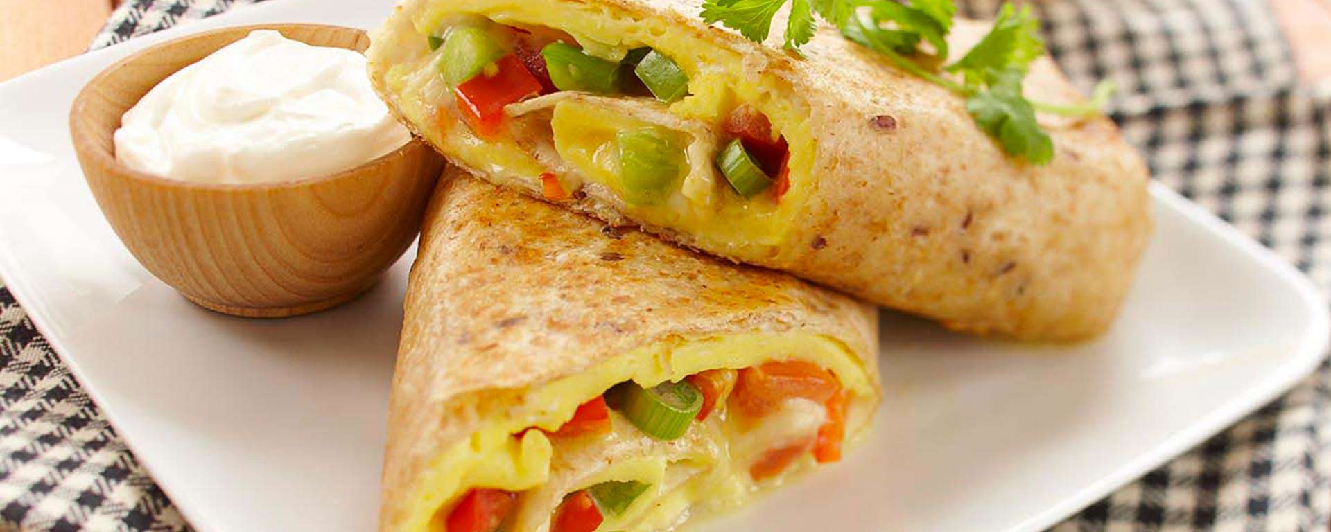 Photo for - Wraps tex mex pour le petit-déjeuner