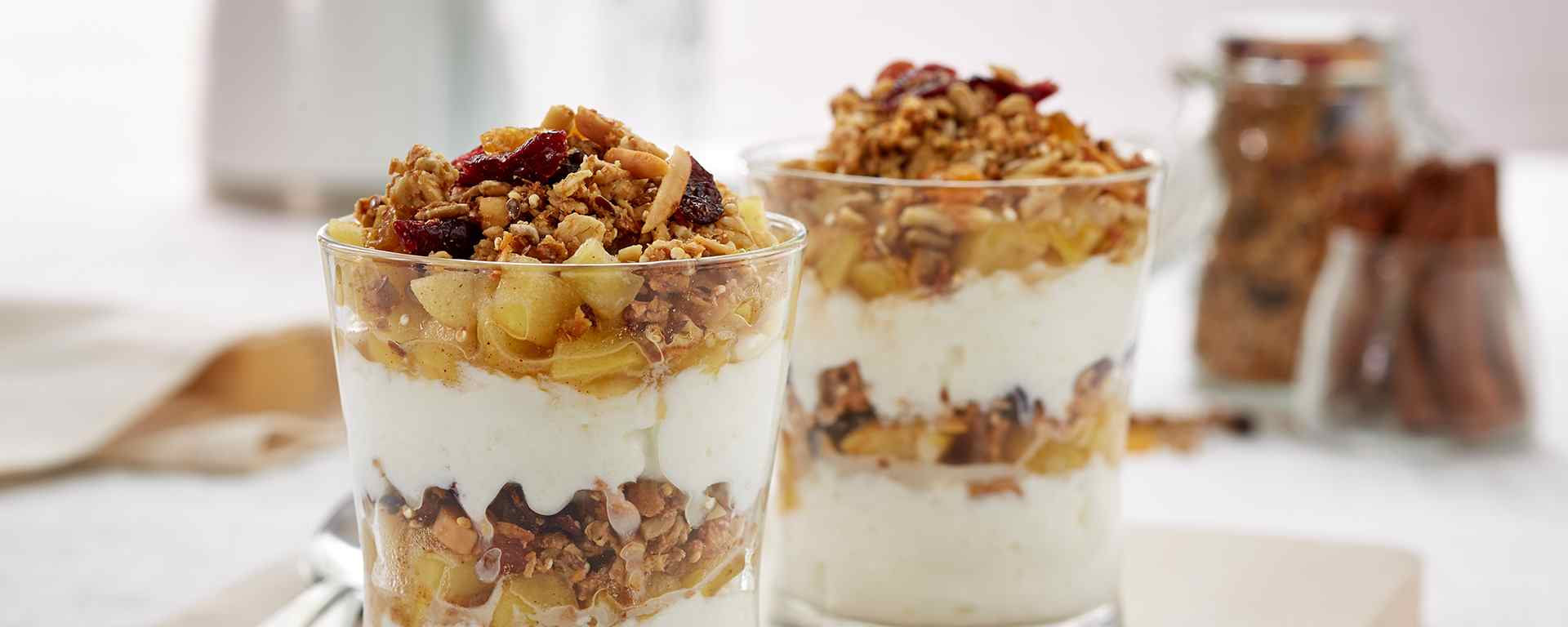 Photo for - Maple Apple Cinnamon Breakfast Parfaits