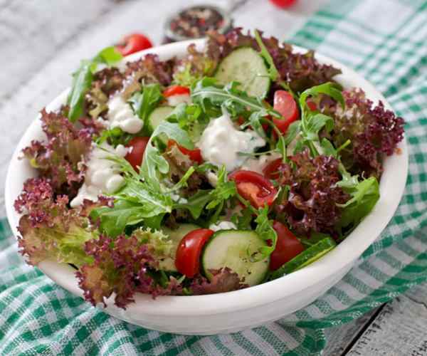 Photo of - Mediterranean Cottage Cheese Salad Topper