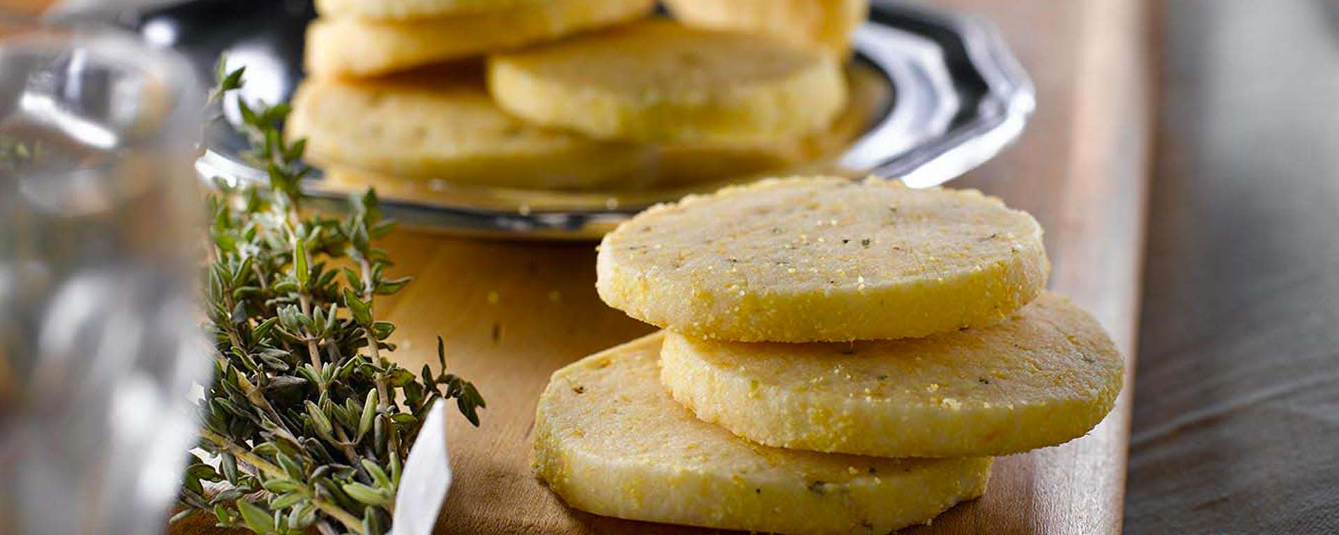 Photo of - Orange and Thyme Cornmeal Shortbread