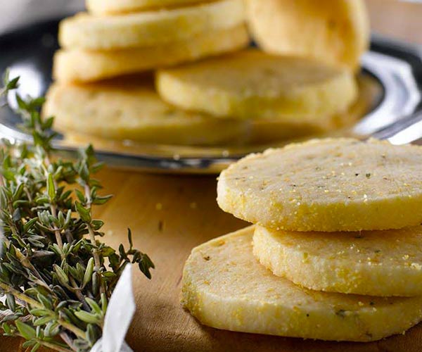 Photo of - Orange and Thyme Cornmeal Shortbread