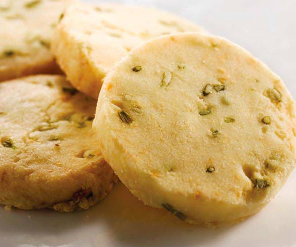 Photo of - Parmesan Chive Shortbread