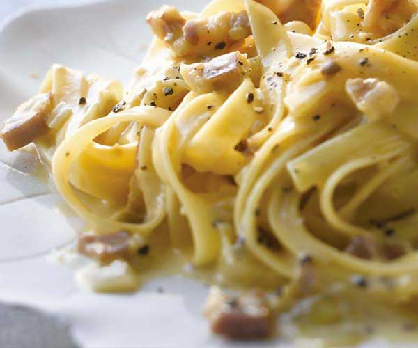 Photo of - Pasta with Pancetta Cream Sauce