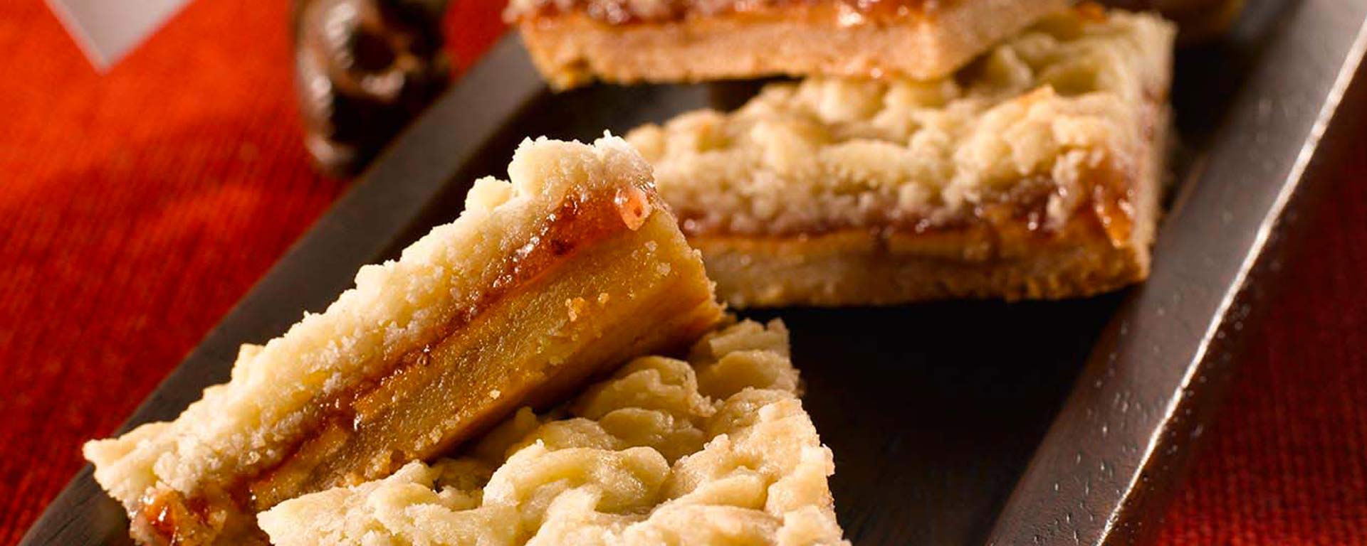 Photo of - Peanut Butter and Jelly Shortbread Bars