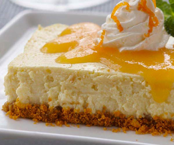 Photo of - Peach Ginger Cheesecake Bars