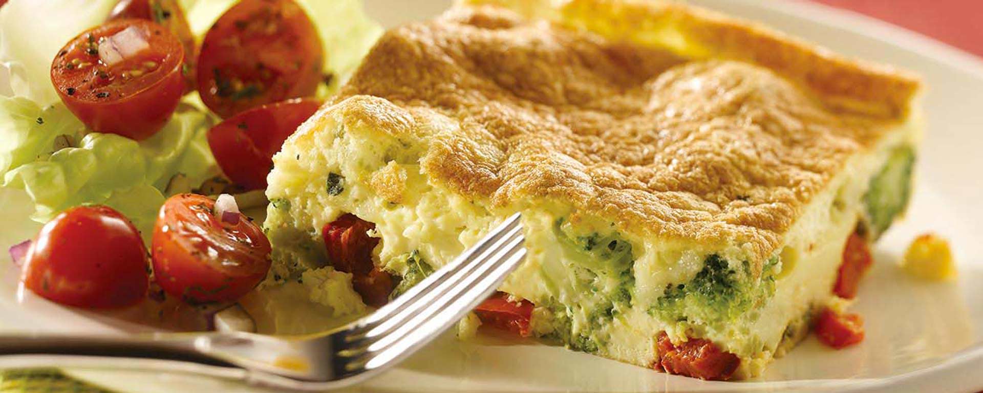 Photo for - Puffy Broccoli and Red Pepper Frittata