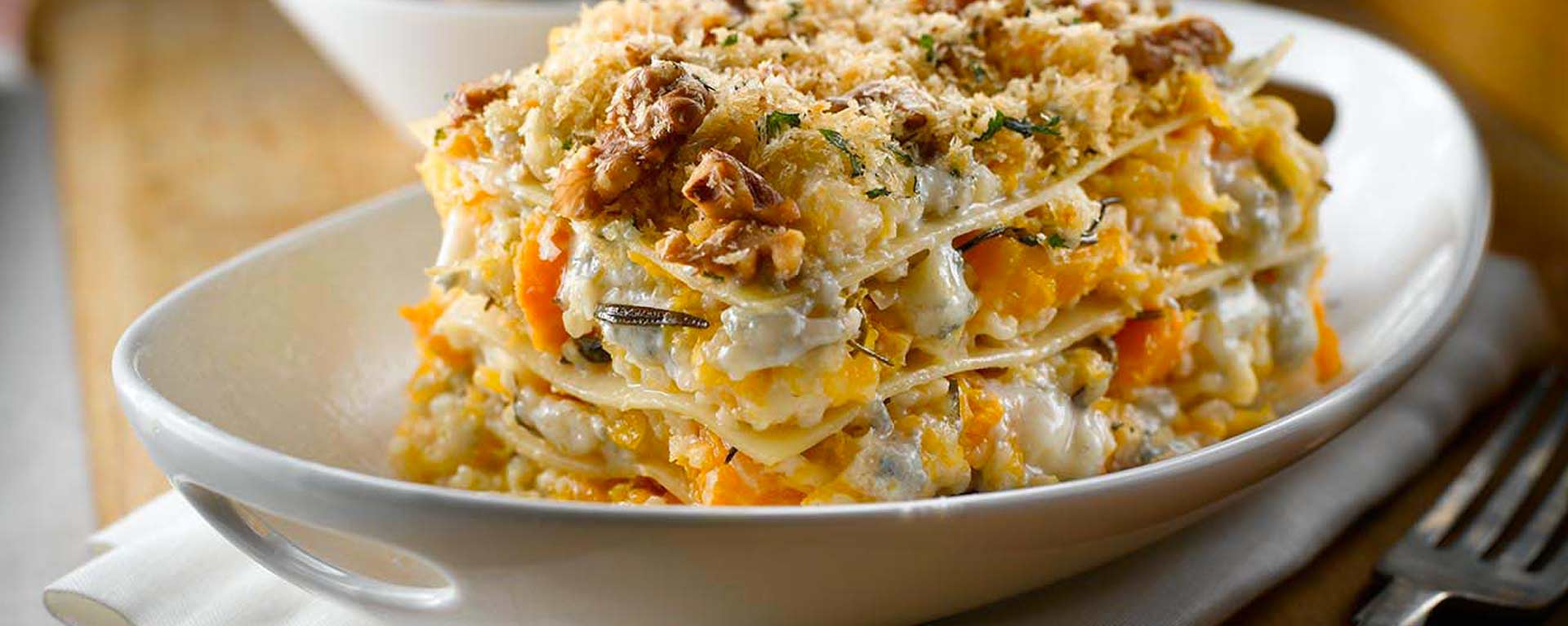 Photo for - Roasted Butternut Squash Lasagna with Gorgonzola