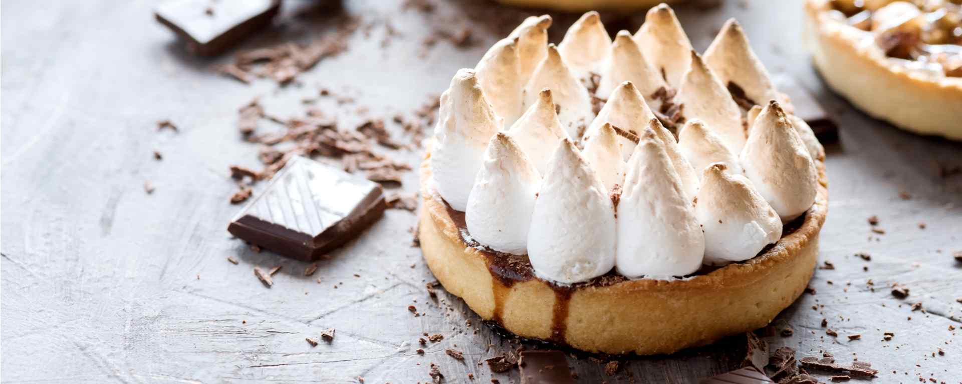 Photo of - Salt and Pepper Chocolate Meringue Tart