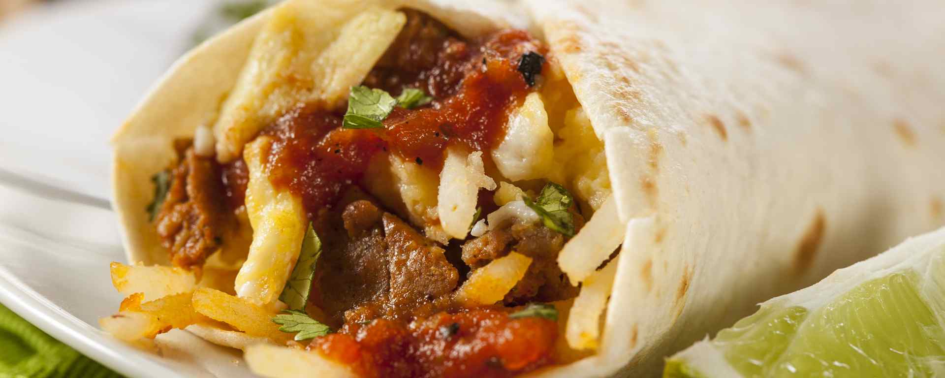 Photo of - Sausage and Salsa Burritos