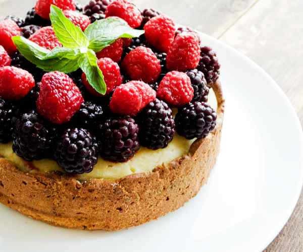 Photo of - Sour Cream Berry Cake