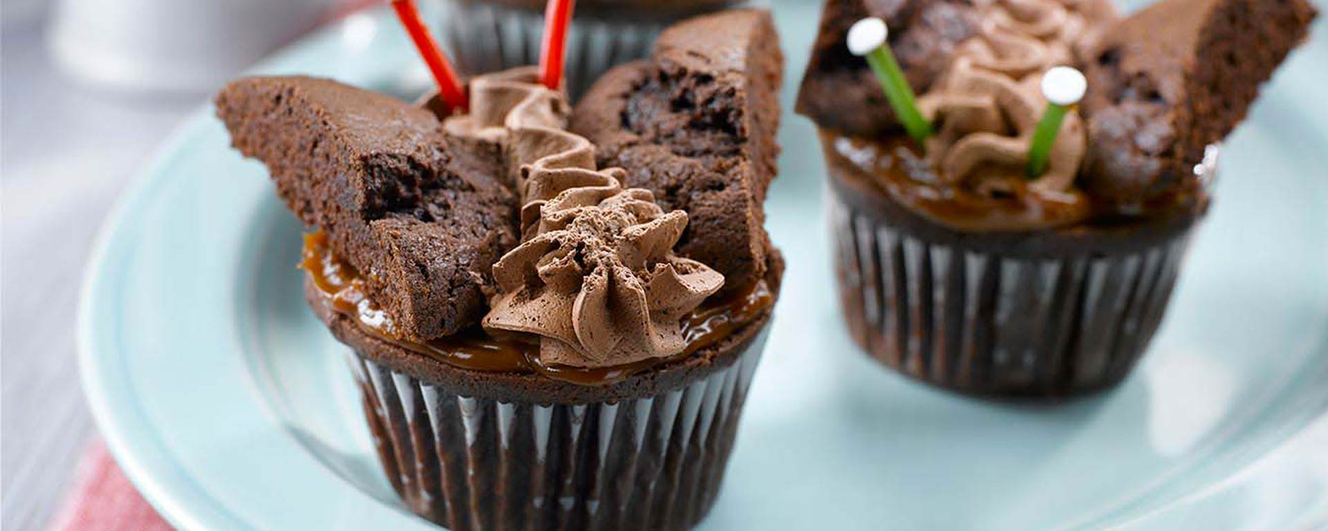 Photo for - Sour Cream Chocolate Cupcake Butterflies