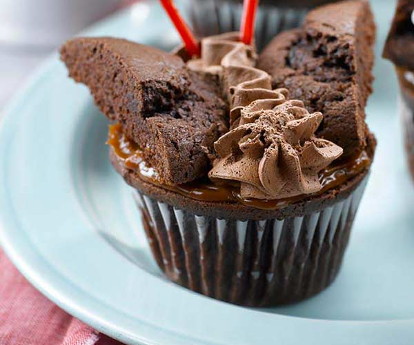 Photo of - Sour Cream Chocolate Cupcake Butterflies