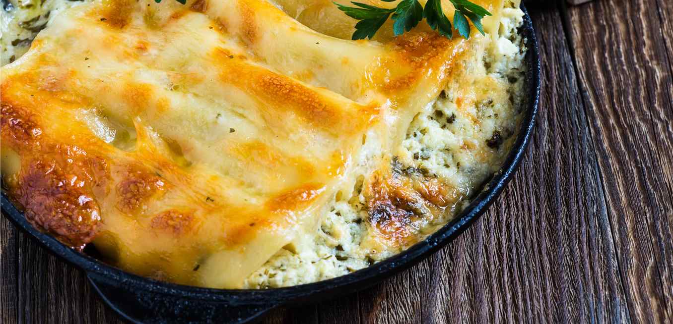 Photo for - Two-Mushroom Cheese Manicotti