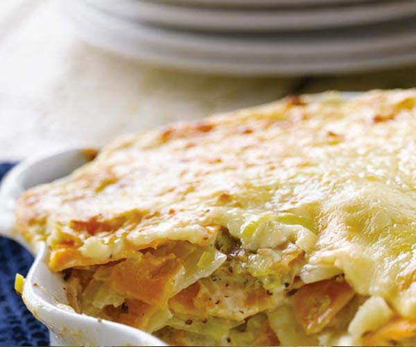 Photo of - Two Potato, Three Canadian Cheese Gratin