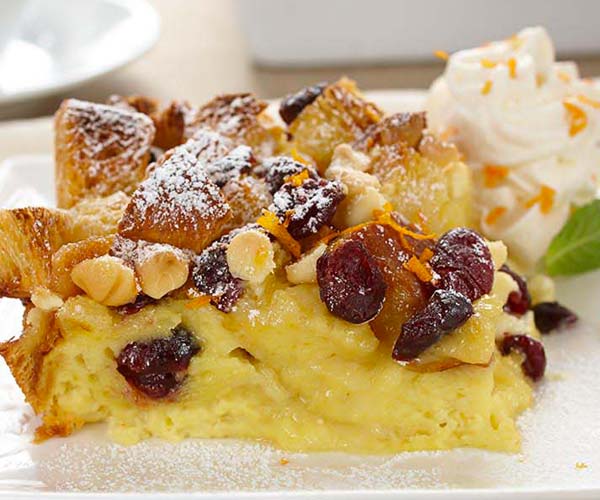 Photo of - White Chocolate Cranberry Bread Pudding