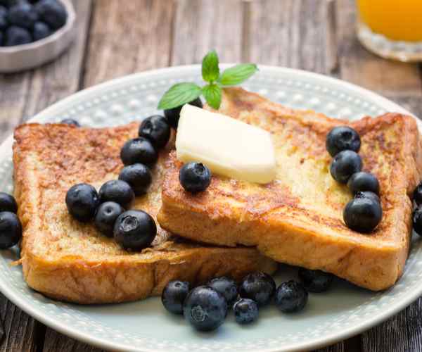Photo of - French Toast Canapés with Blueberry Butter