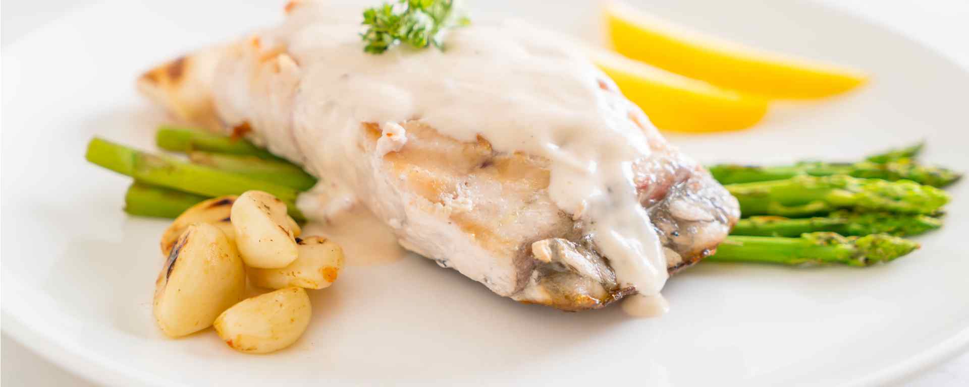 Photo of - Halibut with Lemon Plum Sauce