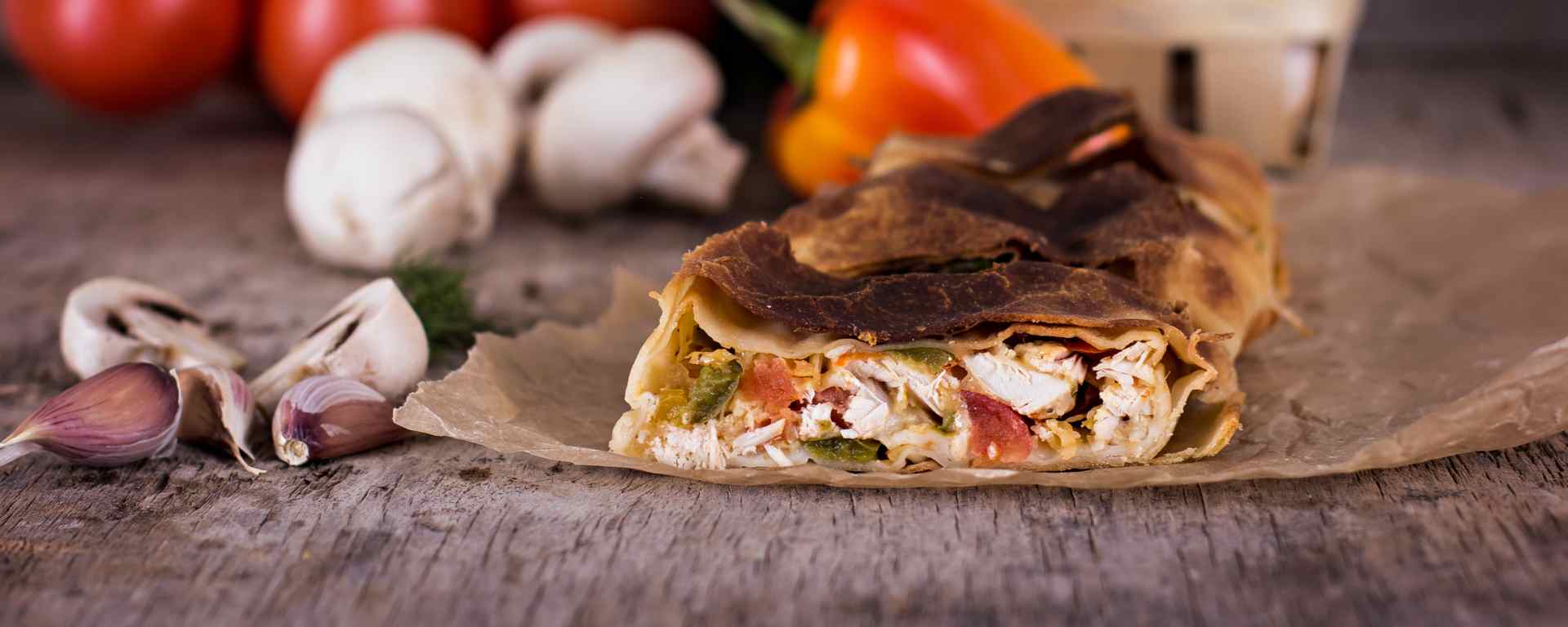 Photo for - Strudel de légumes grillés et de fromage de chèvre