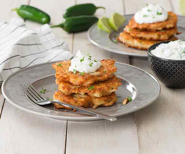 Photo of - Latkes aux jalapeños et au fromage