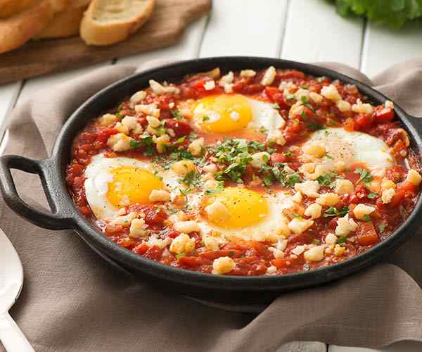 Photo of - Shakshuka with Goat Cheese