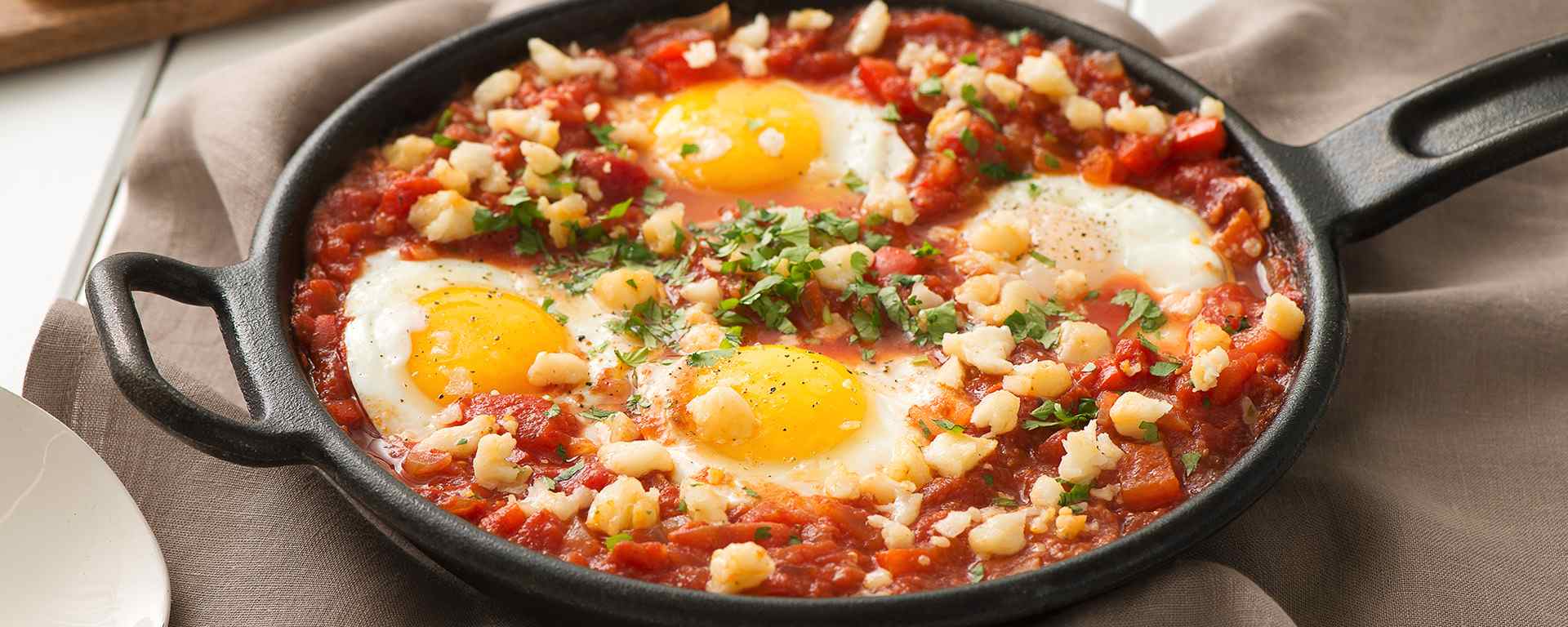 Photo of - Shakshuka with Goat Cheese
