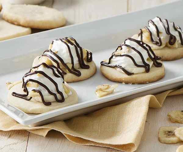 Photo of - Biscuits à la crème et aux bananes