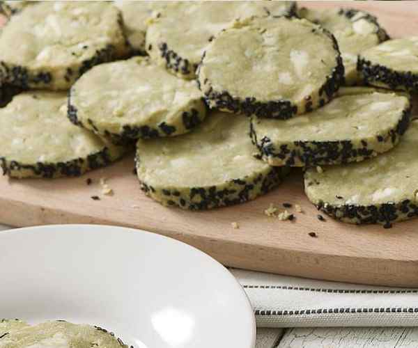 Photo of - Matcha and Black Sesame Shortbread