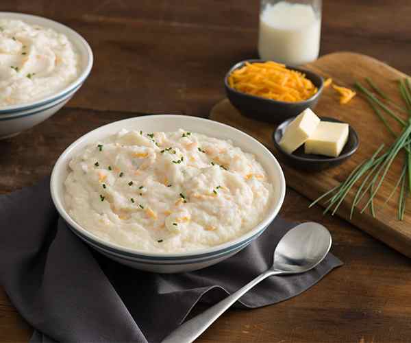 Photo of - Creamy Cauliflower Mash with Cheddar and Chives