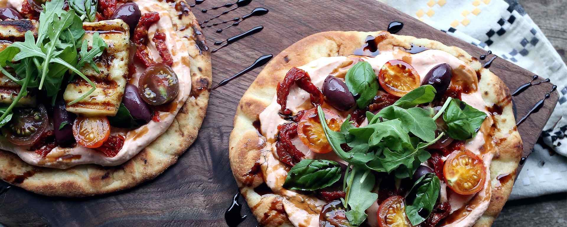 Photo of - Roasted Red Pepper Flatbread
