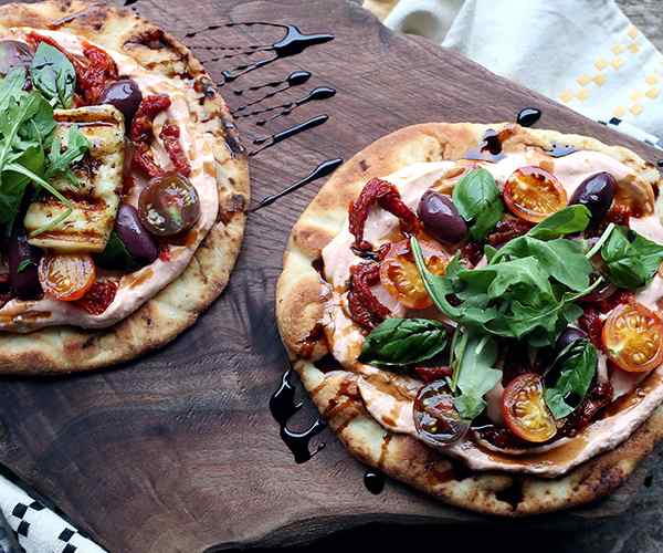 Photo of - Roasted Red Pepper Flatbread