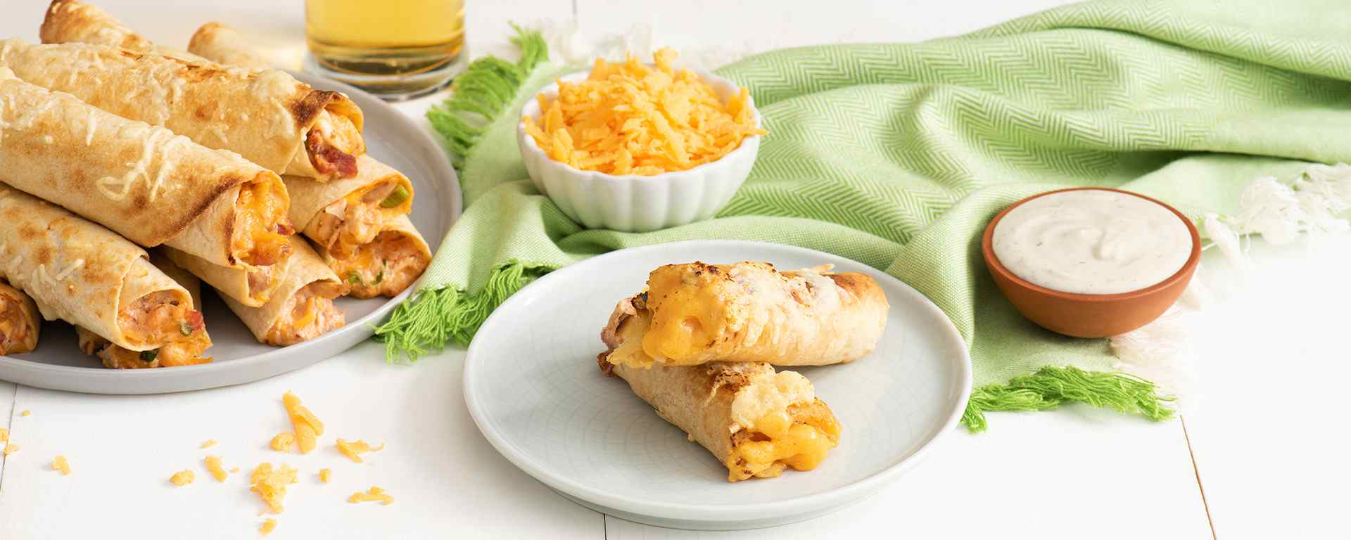 Photo of - Cheesy Bacon Ranch Chicken Taquitos