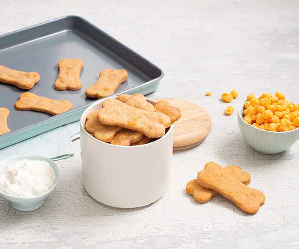 Photo of - Cheesy Peanut Butter Dog Biscuits