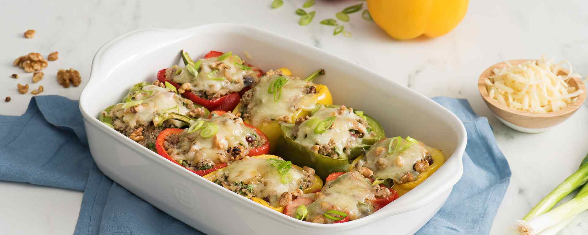 Photo of - Cheesy Quinoa-Stuffed Peppers