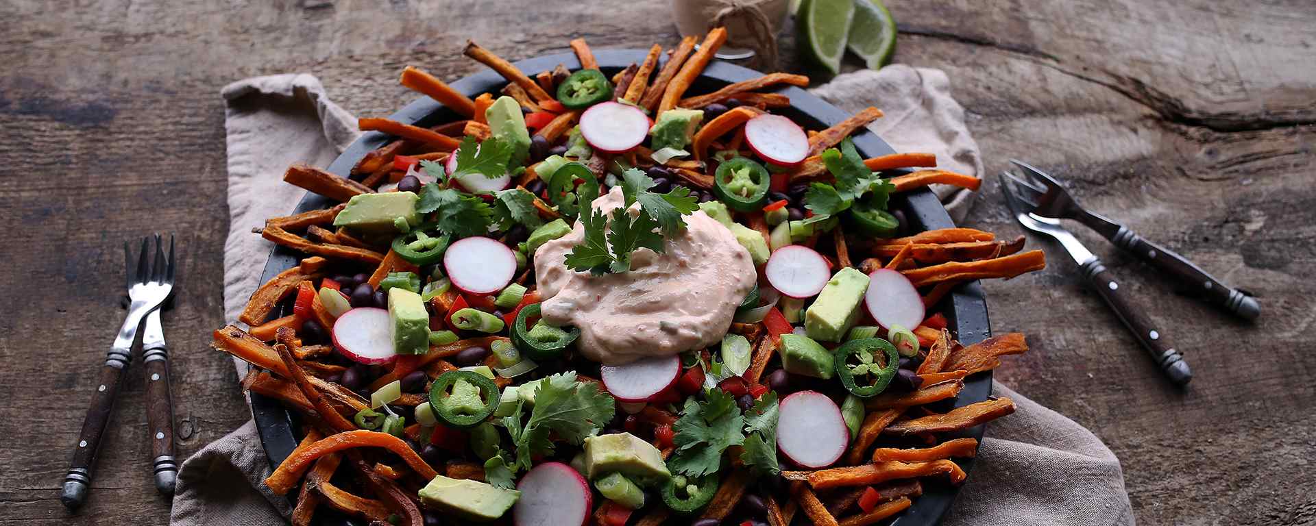 Photo of - Fully Loaded Sweet Potato Fries